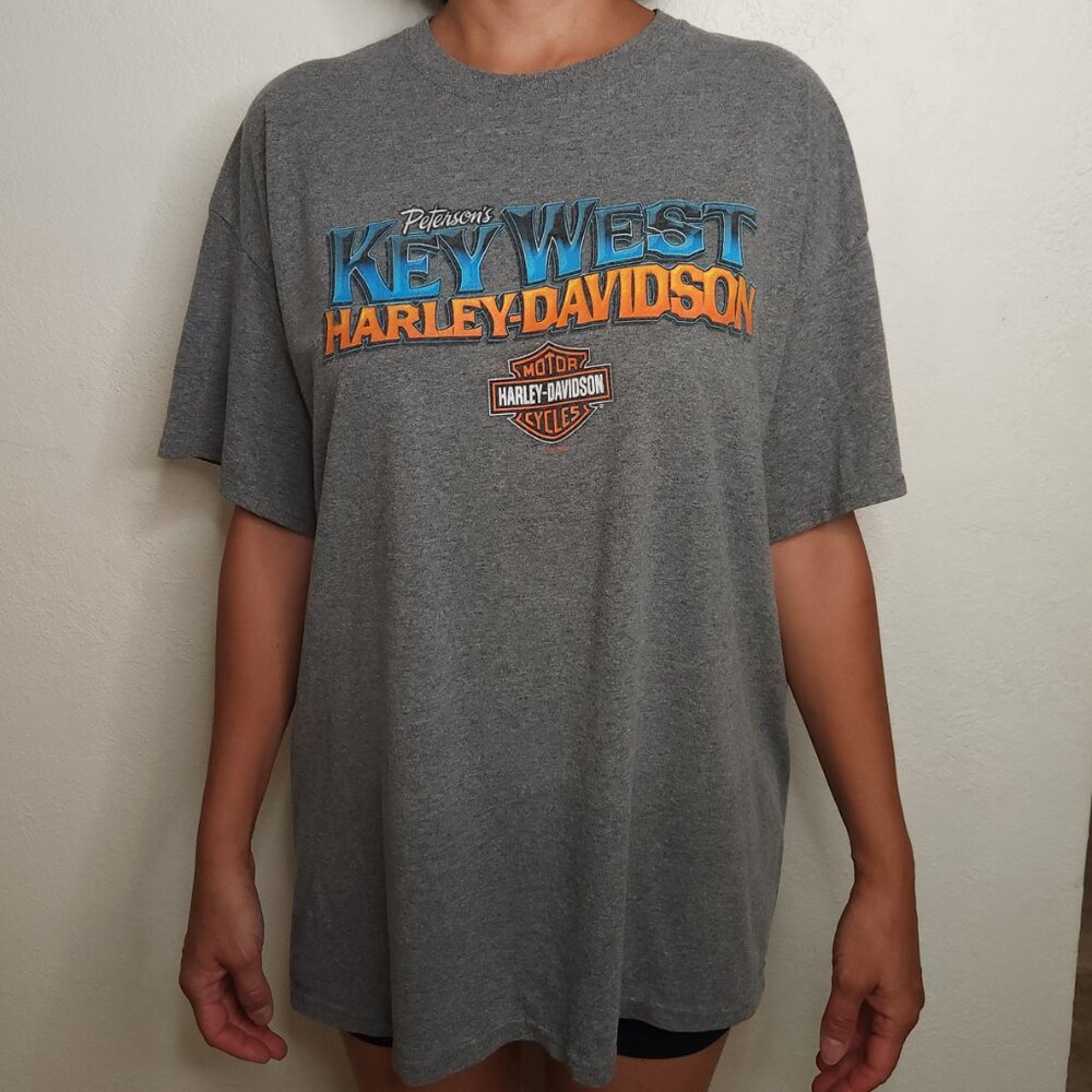 Grey Key West Harley Davidson Shirt
